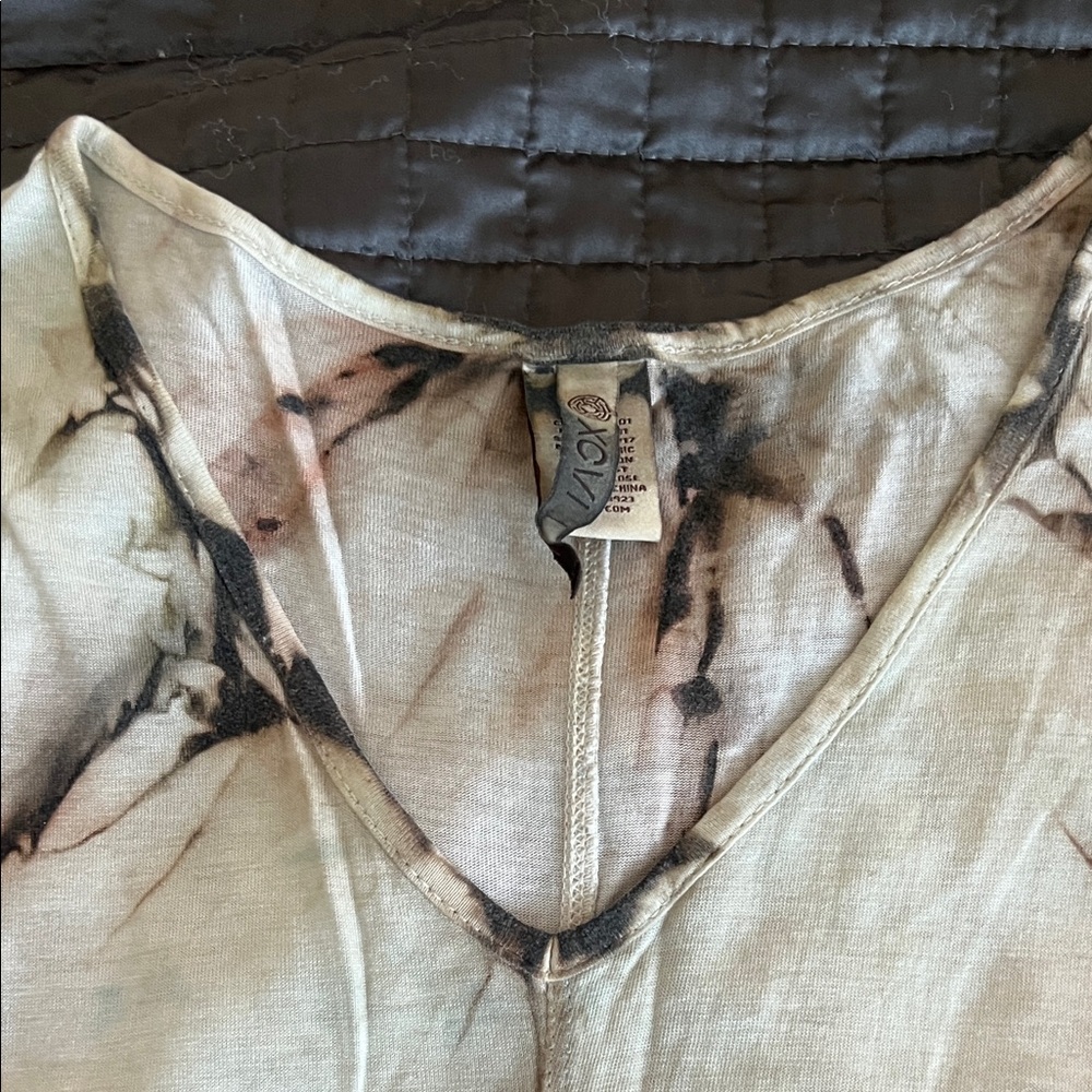Tie-Dye V-Neck Top
